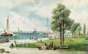 Castle Garden (Vue de Battery Park depuis South Ferry jusqu